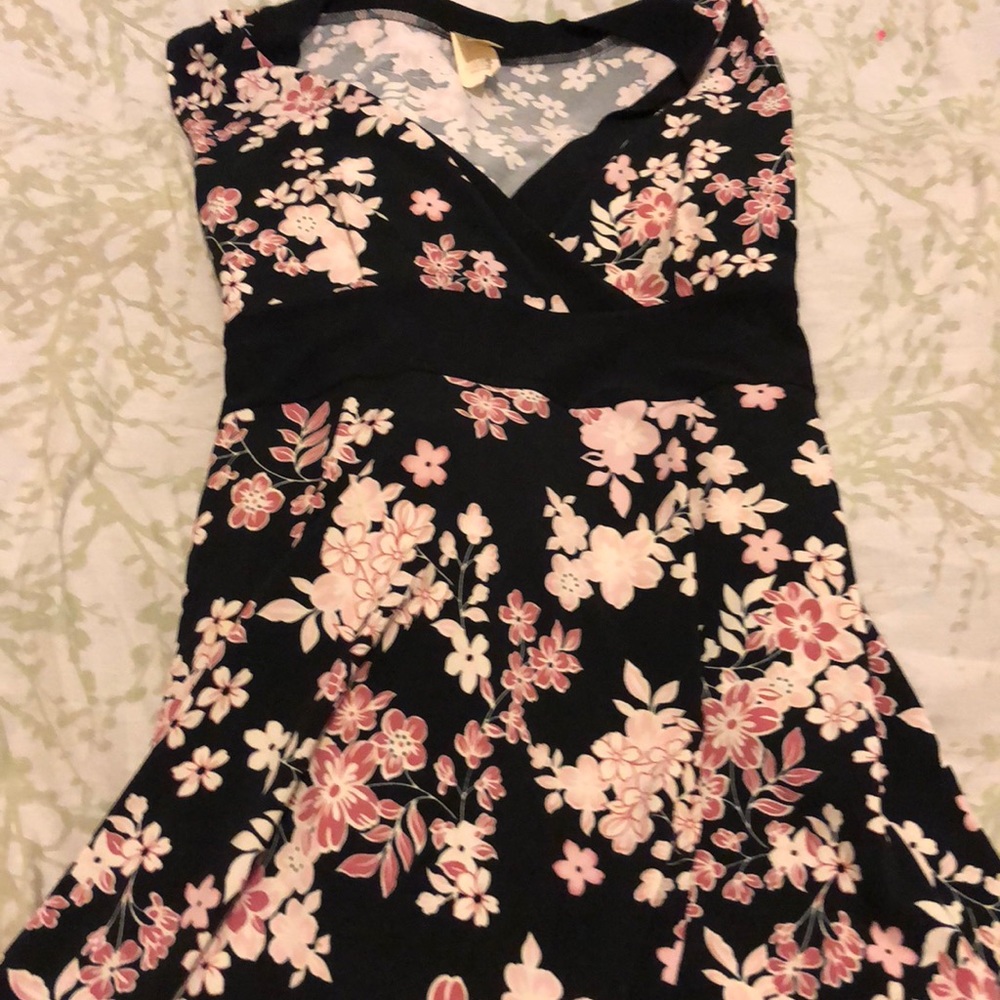 A flower printed dress